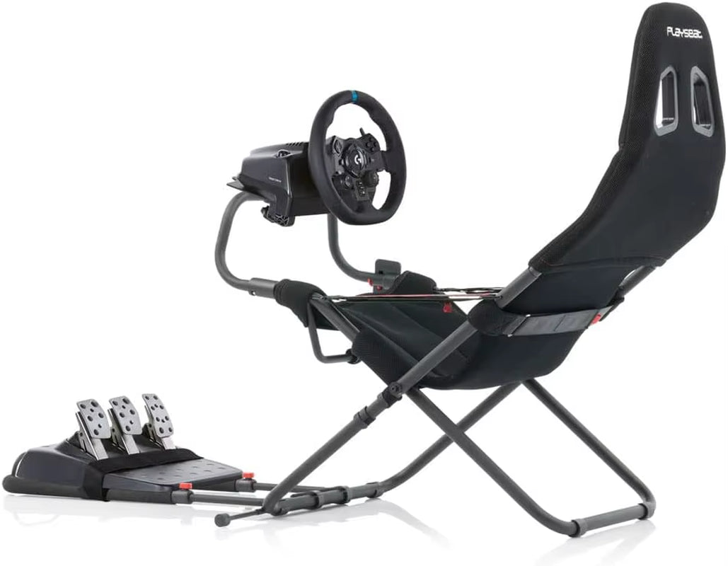 Challenge Sim Racing Cockpit | Foldable & Adjustable | for High Performance Sim Racing | Compact & Flexible