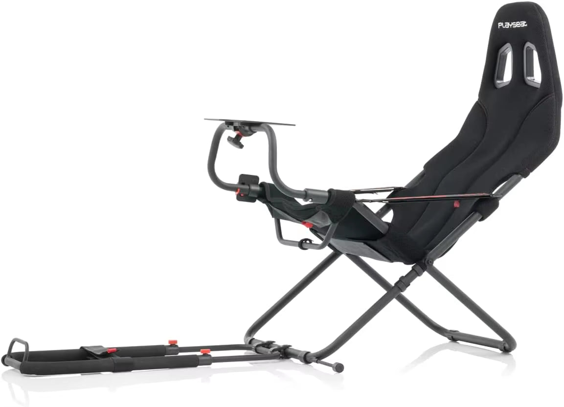 Challenge Sim Racing Cockpit | Foldable & Adjustable | for High Performance Sim Racing | Compact & Flexible