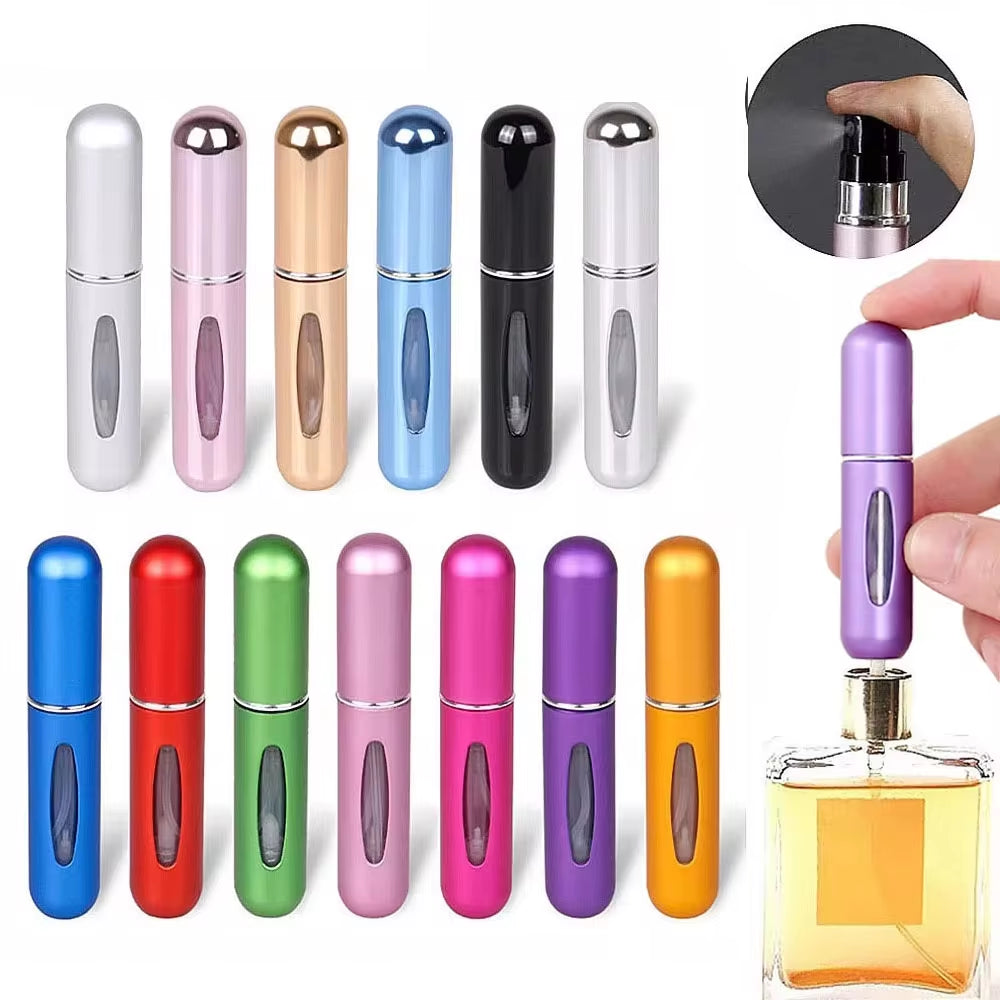 8/5Ml Perfume Atomizer Portable Liquid Container for Cosmetics Traveling Mini Aluminum Spray Alcochol Empty Refillable Bottle